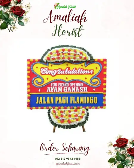 Sewa Papan Bunga Ingin Jaya