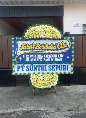 Papan Bunga Duka di Ingin Jaya