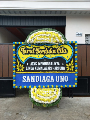 Papan Bunga Duka di Ingin Jaya